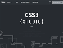 Tablet Screenshot of css3studio.com